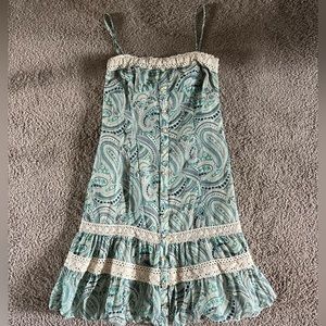 Vintage Cottage Core Strapless Dress